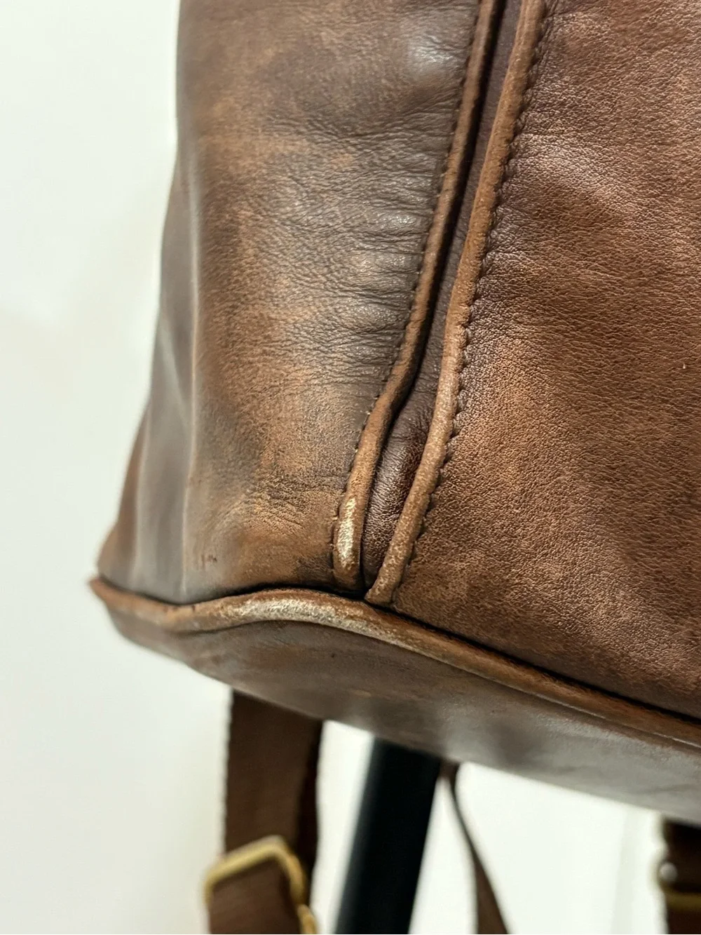 Beautiful Vintage Coach All Leather Rich Tan Backpack 0529